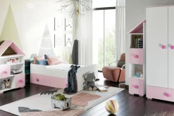 Dzieci Szafa TOP BABY różowa