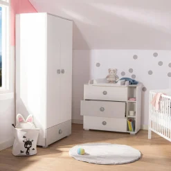 Dzieci Szafa TOP BABY szara