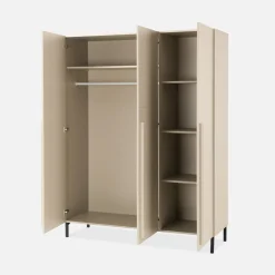 Szafy|Szafy Uchylne|inny Szafa trzydrzwiowa beżowa SERGIO
