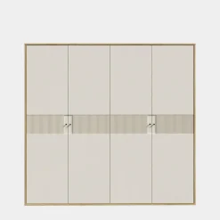 FORTE Szafa ubraniowa z ryflowaniem RANKIN