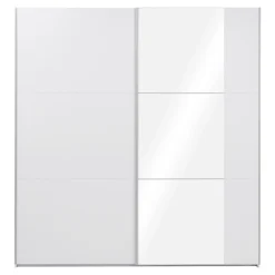 Szafy Z Lustrem|Szafy Przesuwne|Exline Szafa z lustem BASTIA BIAŁA 200