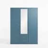 Szafy|Szafy Uchylne| Szafa z lustrem niebieska COLORI