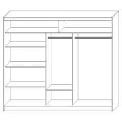 Exline Szafa z oświetleniem biała MARSYLIA