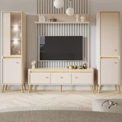 DiTrendi Szafa z oświetleniem LORENA 52,1 cm kaszmir