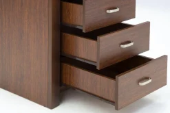 Szafy Uchylne|DiTrendi Szafa z półkami i szufladami wąska ciemny brąz PARIS