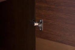 Szafy Uchylne|DiTrendi Szafa z półkami i szufladami wąska ciemny brąz PARIS