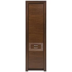 Szafy Uchylne|DiTrendi Szafa z półkami wąska ciemny brąz PARIS