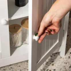 Szafki Łazienkowe|Szafki, Słupki I Półki Łazienkowe|inny Szafka łazienkowa biała PARLA