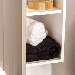 inny Szafka łazienkowa słupek biały mat BELT