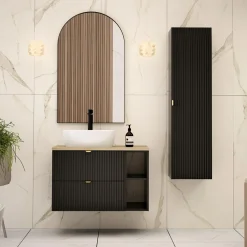 Szafki Łazienkowe|Szafki, Słupki I Półki Łazienkowe|inny Szafka łazienkowa słupek czarny mat BELT