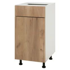 Szafki Kuchenne| Szafka dolna BASIC PLUS BP/D40S1 dąb craft złoty