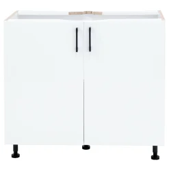 Szafki Kuchenne| Szafka dolna 2-drzwiowa TAVALI T/D90 biały połysk