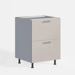 inny Szafka dolna stojąca MILENA z szufladami 60 cm kaszmir