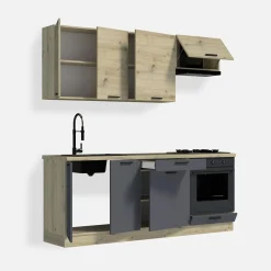 Szafki Kuchenne|inny Szafka dolna stojąca z szufladą MILENA M/D60S1 grafit