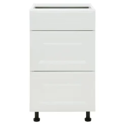 Szafka dolna z 3 szufladami BASIC PLUS BP/D45SR3 biały mat