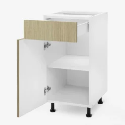 Szafka dolna z szufladą BASIC PLUS BP/D40SR1 sand barbera oak