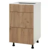 inny Szafka dolna z szufladami BASIC PLUS BP/D45SR3 dąb craft złoty