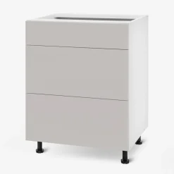 Szafka dolna z szufladami BASIC PLUS BP/D60S3 clay grey
