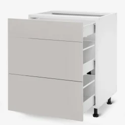 Szafka dolna z szufladami BASIC PLUS BP/D60S3 clay grey