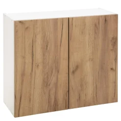 Szafki Kuchenne| Szafka górna BASIC PLUS BP/G80 dąb craft złoty