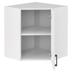 Szafki Kuchenne| Szafka górna narożna TAVALI T/G60NW biały połysk