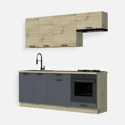 Szafki Kuchenne|inny Szafka górna wisząca okapowa MILENA M/G600 dąb artisan