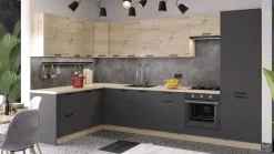 Szafki Kuchenne|inny Szafka górna wisząca okapowa MILENA M/G800 dąb artisan