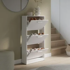 Szafki Na Buty|Szafki|FORTE Szafka na buty biała 3 wnęki NOCII