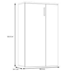 FORTE Szafka na buty BOOTS dąb piaskowy/biały