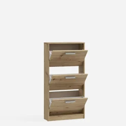 FORTE Szafka na buty dąb artisan 3 wnęki NOCII