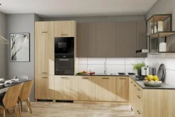 Szafki Kuchenne| Szafka narożna wysoka BASIC PLUS BP/G60NW-92 sand barbera oak