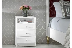 Szafka nocna GLAMOUR 3S TYP07 z oświetleniem