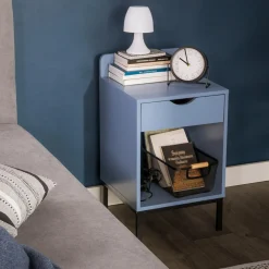 Szafki Nocne|Szafki|inny Szafka nocna niebieska SUAVE