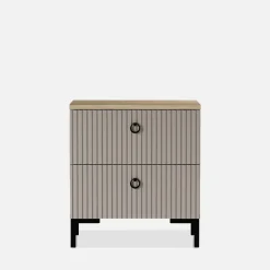 Szafki Nocne|Szafki|Esteti Szafka nocna ryflowana DOMINICA