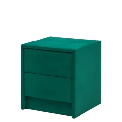 Szafka nocna tapicerowana zielona MANSION