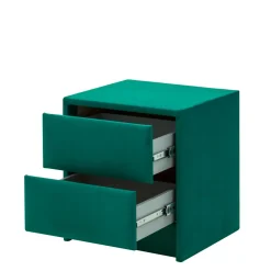 Szafka nocna tapicerowana zielona MANSION