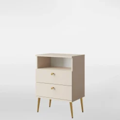 inny Szafka nocna wysoka beżowa HIGH