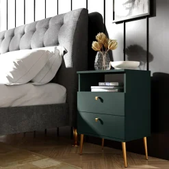 Szafki Nocne|Szafki|inny Szafka nocna wysoka zielona HIGH