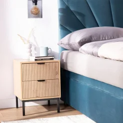 Szafka nocna z ryflowaniem SALA