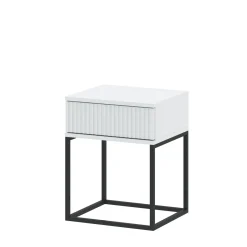 Szafka nocna z szufladą biała NOTTE