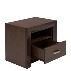 DiTrendi Szafka nocna z szufladą ciemny brąz PARIS