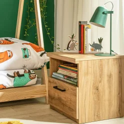 Szafki Nocne|Szafki|Esteti Szafka nocna z szufladą i półką DOORSET