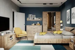 Szafki Nocne|Szafki|Esteti Szafka nocna z szufladą i półką DOORSET