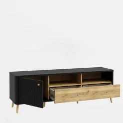 FORTE Szafka pod telewizor z ryflowaniem FIXSMILE 158.3 cm