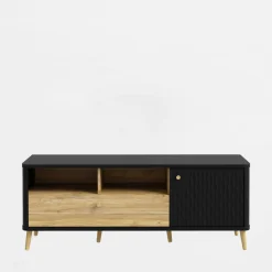 Szafki Rtv|Szafki|FORTE Szafka pod telewizor z ryflowaniem FIXSMILE 138.3 cm