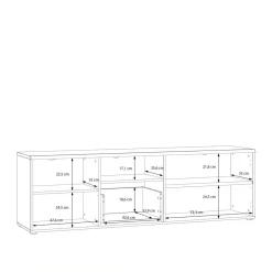 Szafki Rtv|Szafki|FORTE Szafka RTV AKINORI 174,5 cm