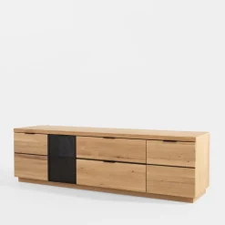 Szafki Rtv|Szafki|inny Szafka RTV loftowa z oświetleniem NAPOLI