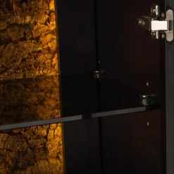 Szafki Rtv|Szafki|inny Szafka RTV loftowa z oświetleniem NAPOLI