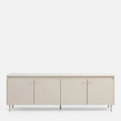 LENART Szafka RTV na metalowych nóżkach TORINO kaszmir