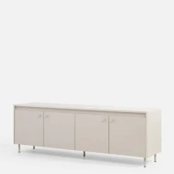 LENART Szafka RTV na metalowych nóżkach TORINO kaszmir